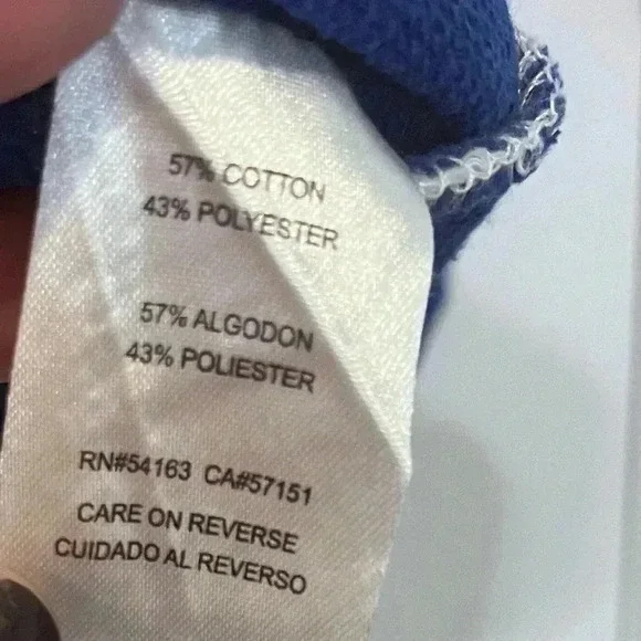 Touch Stadium Vintage NY sweatshirt blue off white heather blue women S - Picture 4 of 9